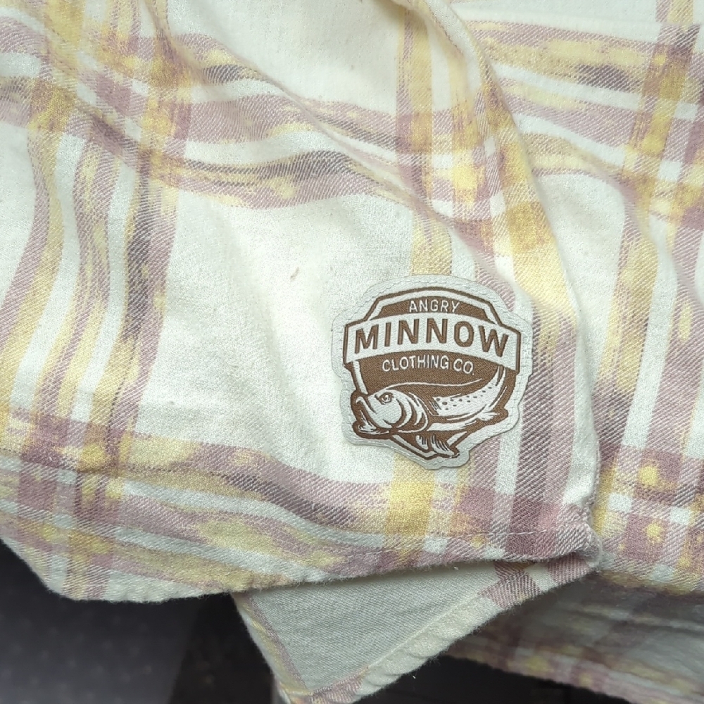 Angry Minnow Distressed Plaid Wildflower Graphic Top - Picture 2 of 8